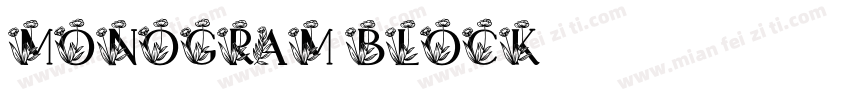 monogram block字体转换